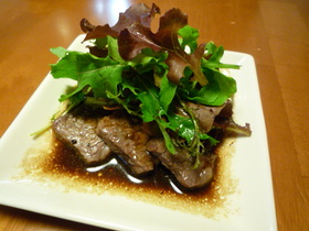 ♡◎牛カルビ焼き♪バルサミコソース