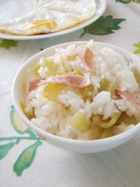 ふきの炊き込みご飯