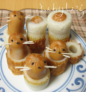 お弁当に♪ ウィンナーのもぐらちゃん