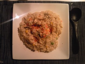 押し麦だけのもちもち～くりーむりぞっと