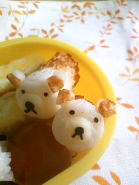 お弁当に♪リラックマなチーちく☆キャラ弁