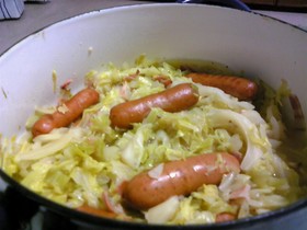 ザワークラウト風キャベツの煮込み