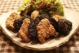 ささみの香味胡麻揚げ☆