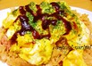 ピリ辛ソースでナポリタン風オムライス！