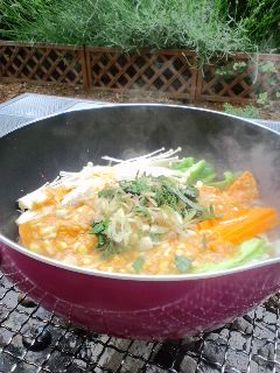 柵サーモンで♪香味ちゃんちゃん焼き