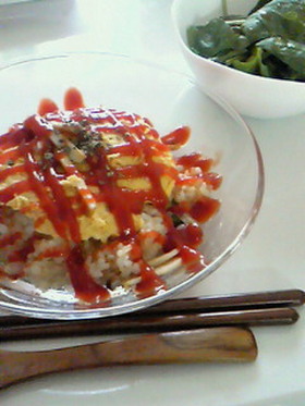 レンジで♡簡単オムライス♡