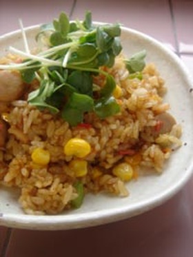 家のカレーチャーハン♪