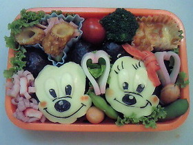 キャラ弁♪ベビーミッキー☆ミニー