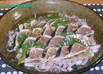薬味がたっぷり鰹のたたき