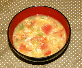 ★洋風みそ汁★トマトと玉子のスープ