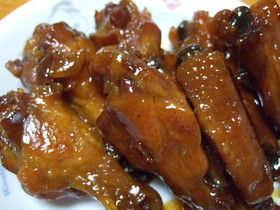 鶏手羽元のらっきょう酢煮