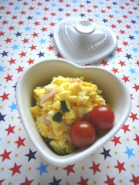 夏野菜のサワー漬けで！ポテタマサラダ