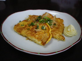 すぐ美味しい、素麺のお好み焼き♪