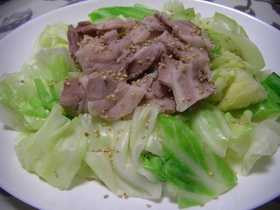 ♥豚バラキャベツさっぱりポン酢で♥