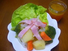 フルーティ♪みかんドレッシングで温野菜