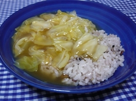 簡単♪キャベツだけのあんかけ丼