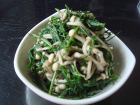 ☆おかひじきとえのきの胡麻和え☆