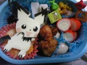 ポケモン☆ギザみみピチューのキャラ弁☆★