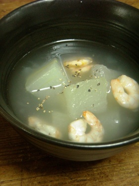 冬瓜とエビのスープ