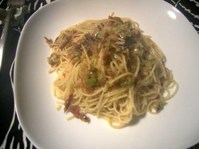 へしこパスタ