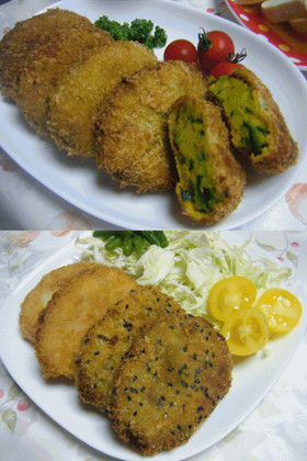 ほくほく甘~い♡ゴマ~かぼちゃコロッケ☆