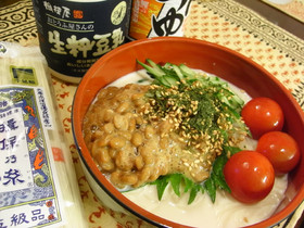 夏にぴったり！ヘルシー納豆豆乳そうめん