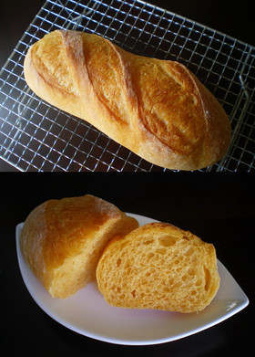 充実野菜でフランスパン（HB使用）♪