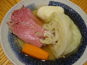 St.Patrick's Day のコンビーフのポトフ