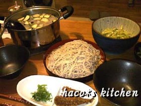 さっぱり！きゅうり・なす・えのき冷汁そば