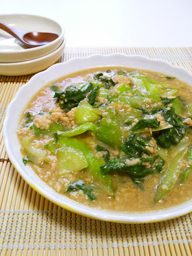 青梗菜のトロトロそぼろ煮