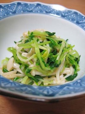 豆苗とえのきポン酢和え