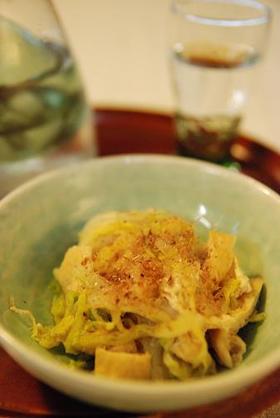 白菜と揚げの煮浸し！