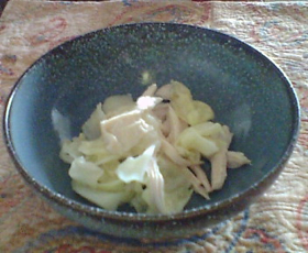鶏とキャベツのさっぱりレンジ酒蒸し