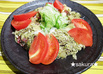 鰹のとろろ昆布締め☆サラダ仕立て