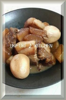 豚バラ☆卵☆大根☆煮