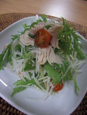 いくらでも食べられる！大根と水菜のサラダ