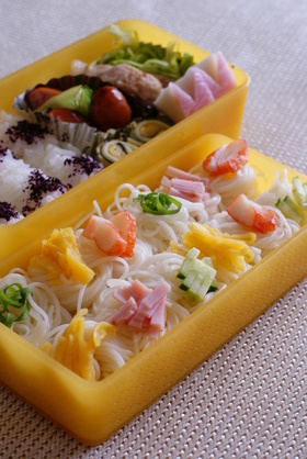 七夕に・暑い夏に☆≪そうめん弁当☆≪