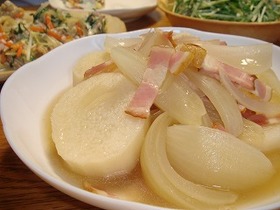 長芋とベーコンのポトフ
