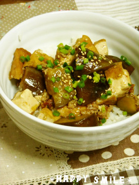 厚揚げだから崩れない！マーボー茄子