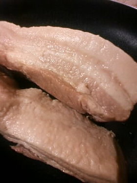 豚バラかたまり肉の下処理