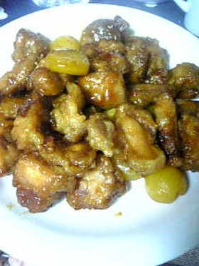 母の味☆鷄肉と栗の甘から揚げ 