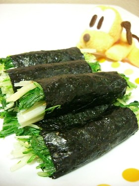 水菜の海苔巻き☆