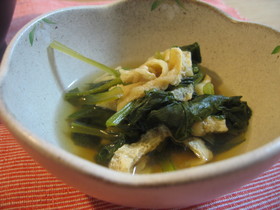 節約！小松菜の煮浸し