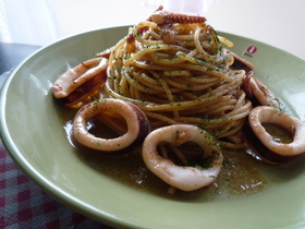 私♡自慢♡のイカわたパスタ