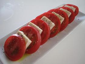 トマトと豆腐のカプレーゼ風☆