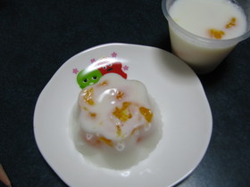 本当に簡単☆牛乳みかんゼリー
