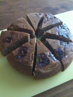 炊飯器で簡単バナナチョコケーキ