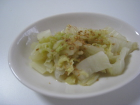 白菜の酢味噌和え