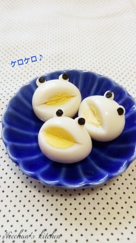 お弁当に♪うずらカエルの合唱☆キャラ弁