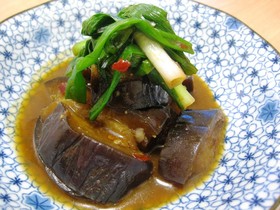 米ナスの甘辛味噌煮